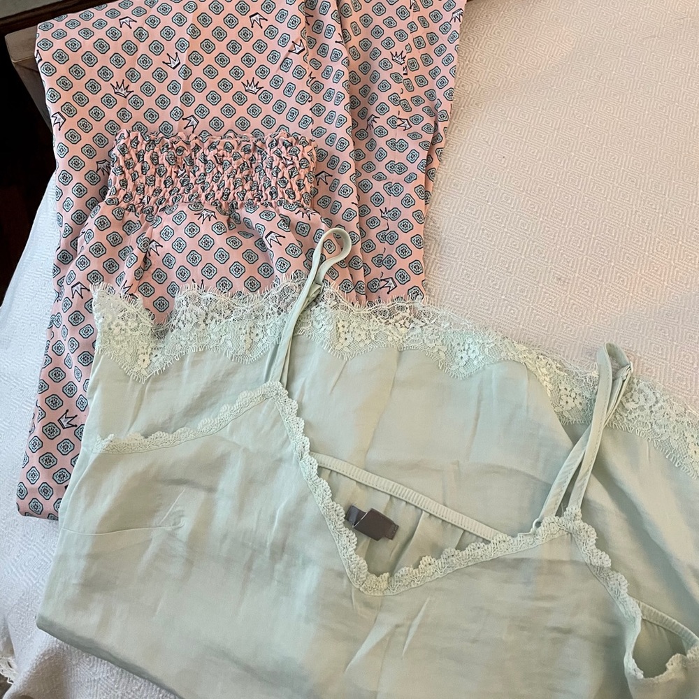 Aerie satin pajama set